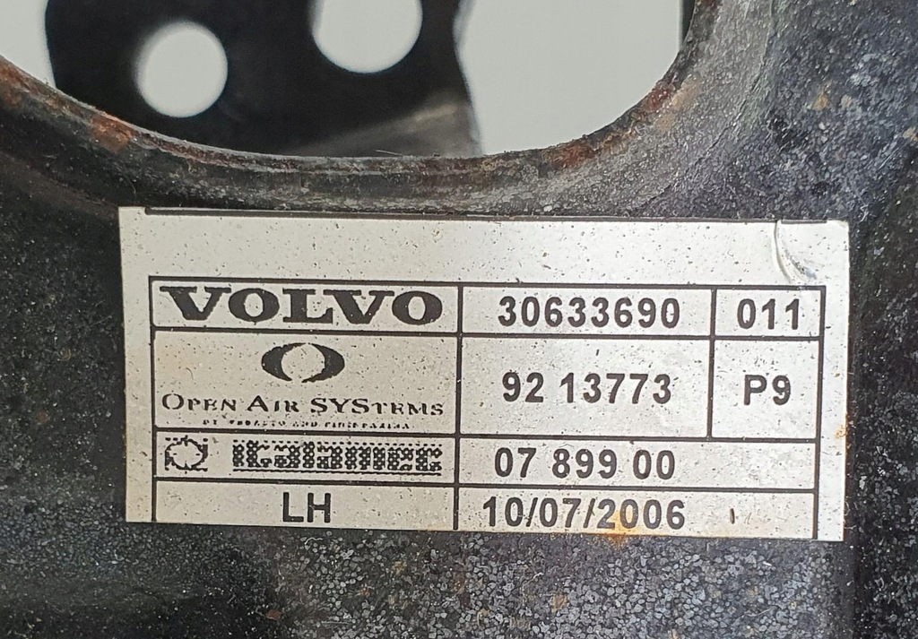 фото №8, Механизм крыша левый volvo c70 ii 30633690 9213773 9217598 cabrio