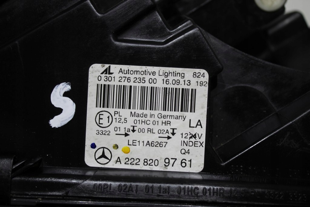 фото №12, Mercedes s222 w222 full led лівий лампа перед ліва