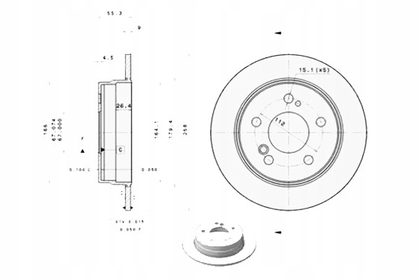 Brembo 08.4738.14 диск тормозная в Украине