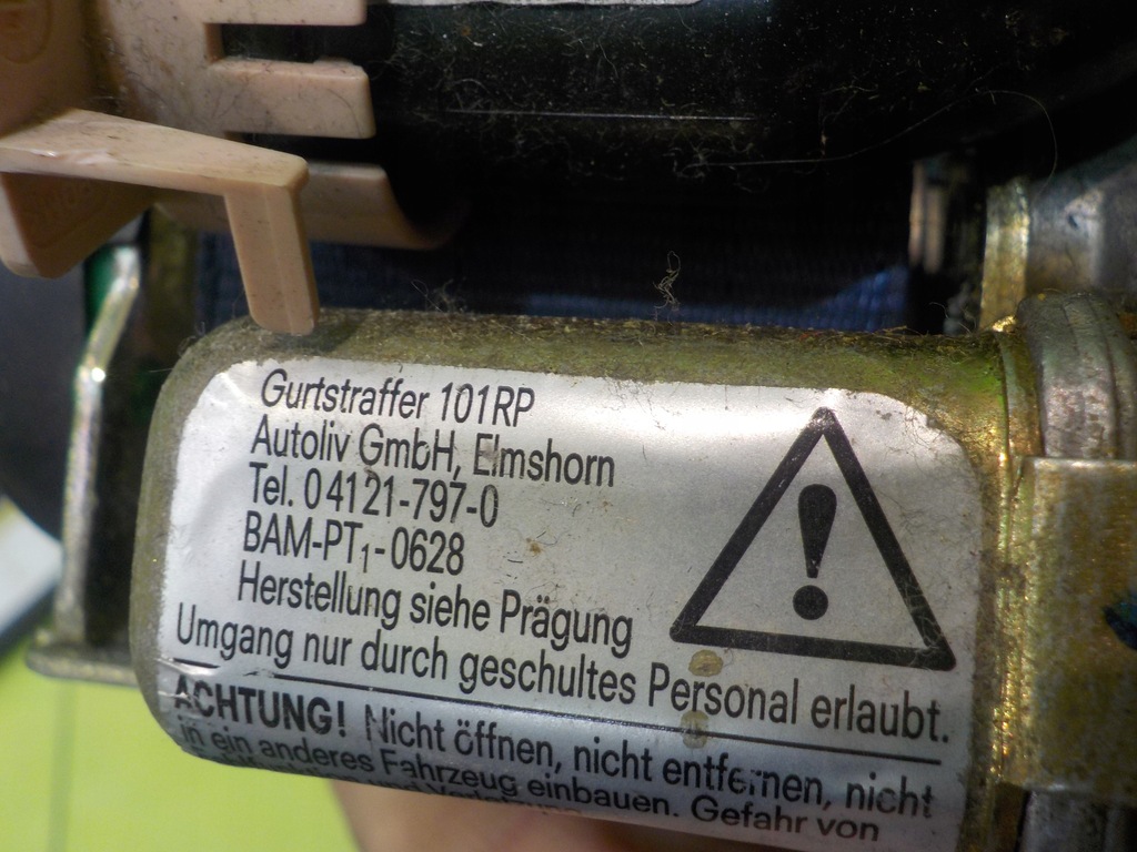 фото №6, Audi tt 8n 1.8 t 01r pas безопасности левый перед 8n6857705g 560547900d