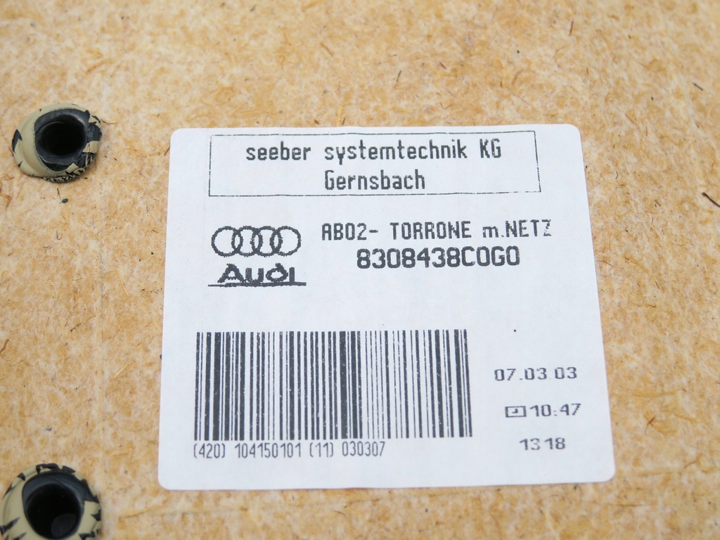 фото №9, Tyły сидінь перед torrone з сітка audi a3 8p 03-