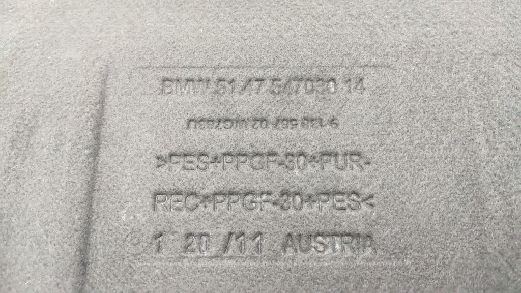 фото №15, Підлога килимок оббивка багажника bmw e81 7547030