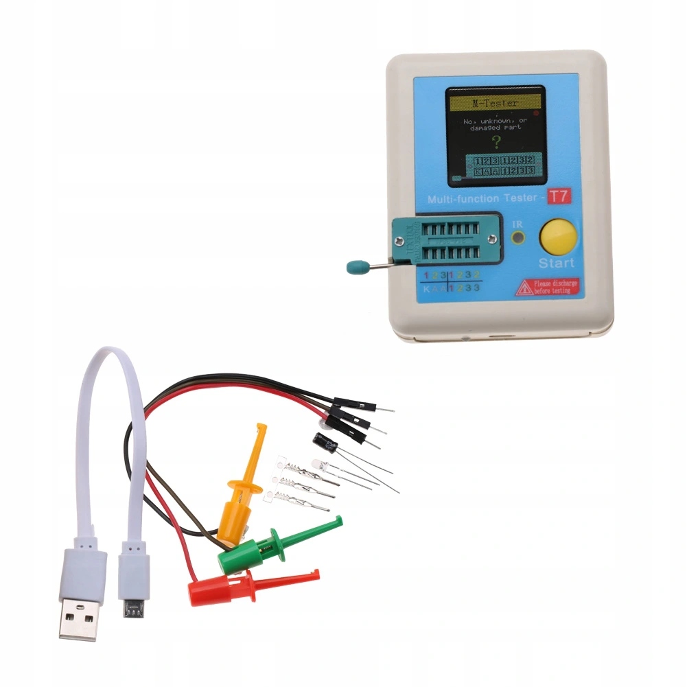 Измеритель tranzystorów lcr-t7 tft 3.7v 300ma Оригинал