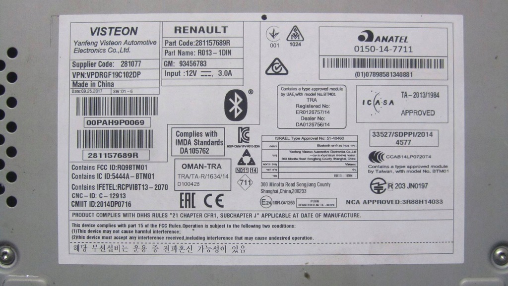 фото №7, Tarfic vivaro iii радіо заводський 281157689r