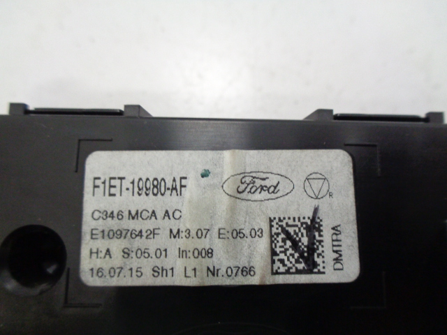 фото №8, Ford fokus mk3 панель кондиціонера f1et-19980-af