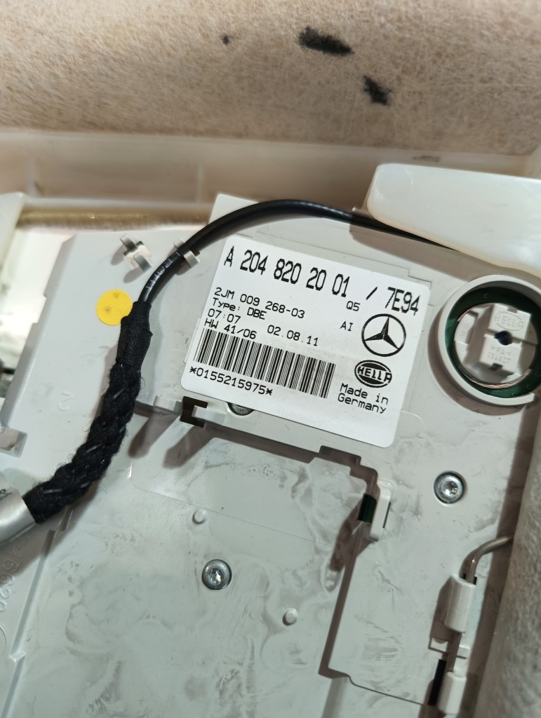 фото №7, Стеля ліхтарі освітлення mercedes c-klasa w204 lift kombi