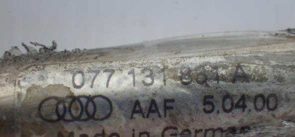 фото №7, Труба трубка шланг egr audi a6 s6 c5 077131831a