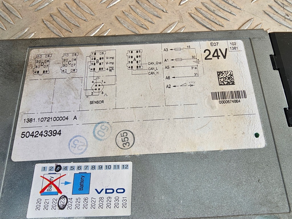 фото №5, Тахограф siemens d-78052 504243394 iveco eurocargo stralis trakker