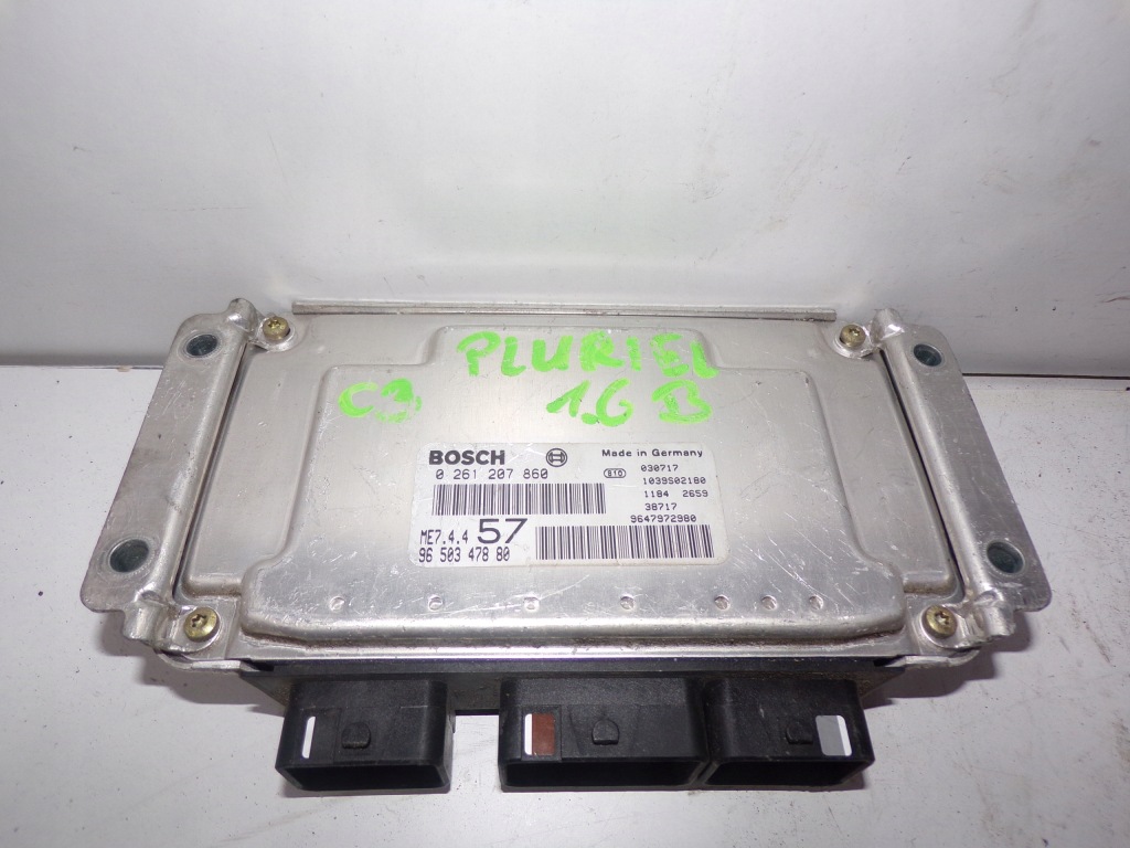 фото №1, Бортовой компьютер citroen c3 pluriel 0261207860 9647972980