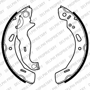 фото №1, Delphi ls2016 набор колодка тормозных