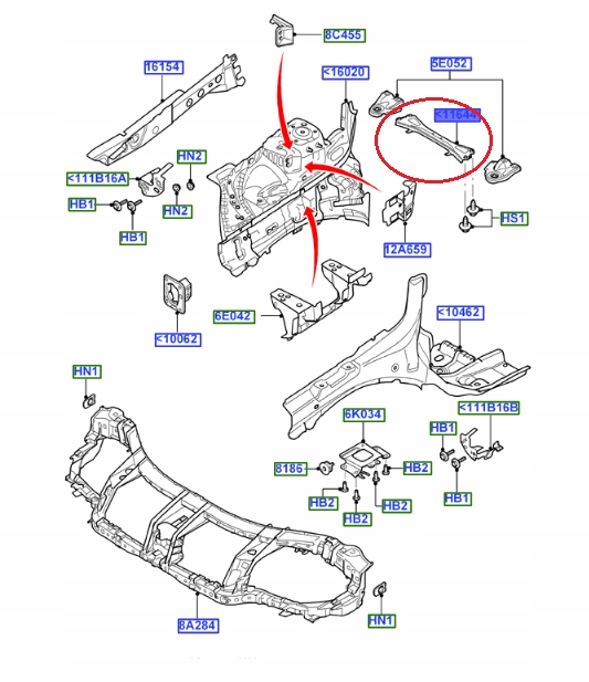фото №11, Балка кронштейн перед ford mondeo mk4 galaxy s-max