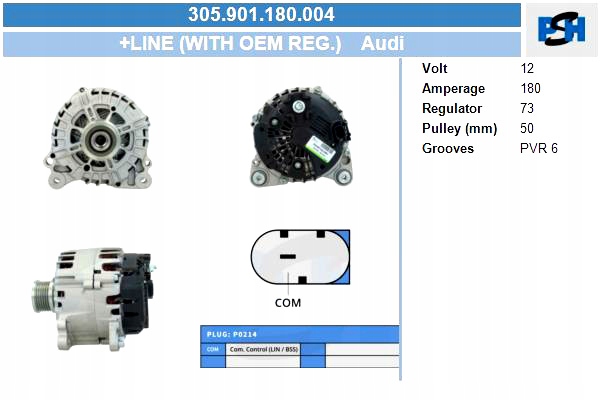 фото №2, Генератор volkswagen 180a генератор bv psh