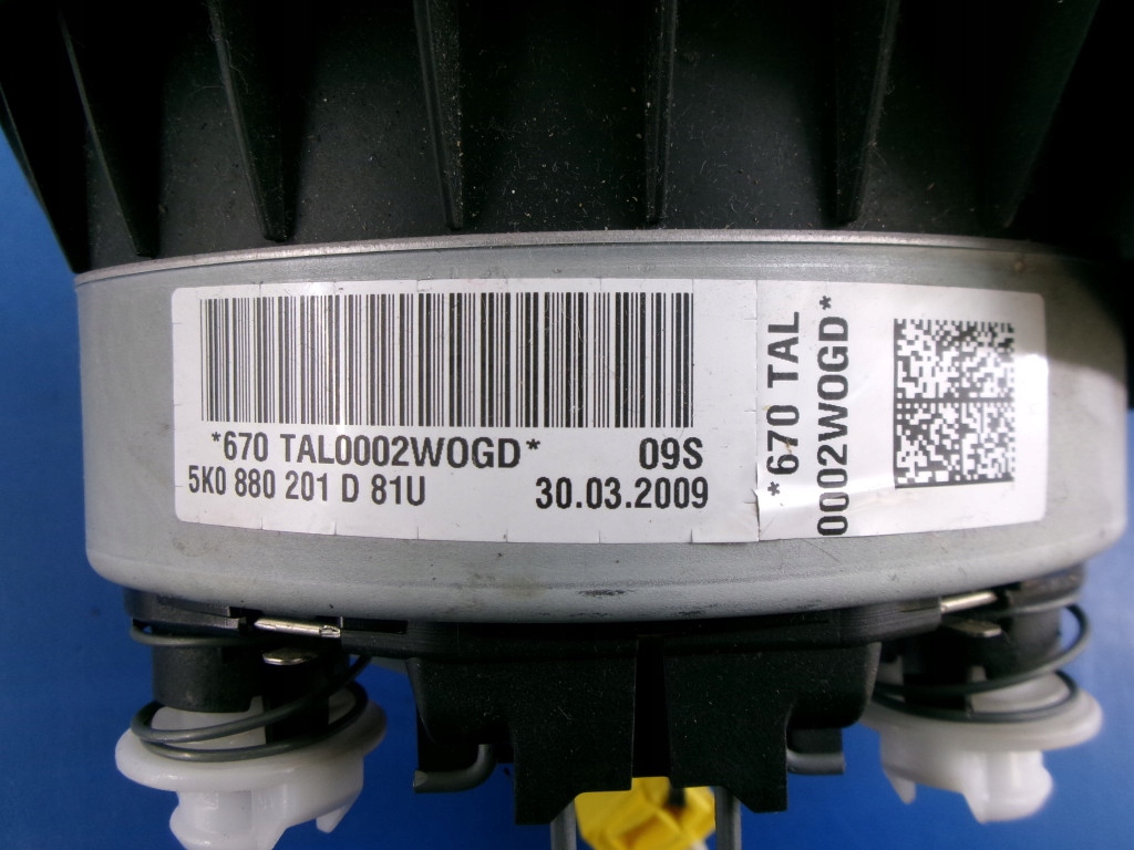 фото №9, Vw golf 6 vi повітропровід подушка безпеки 5k0419091j+moduł 5k0959655c