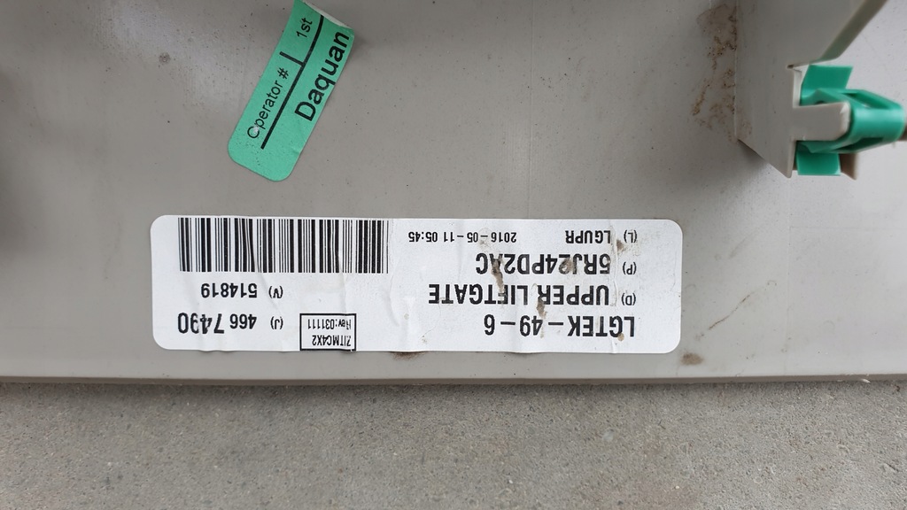 фото №6, Chrysler pacifica 17- захист кришки багажника задня