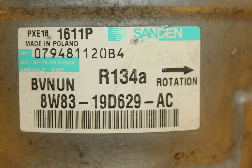 фото №7, Компрессор кондиционера jaguar xj x351 508ps 5.0b 8w83 19d629ac