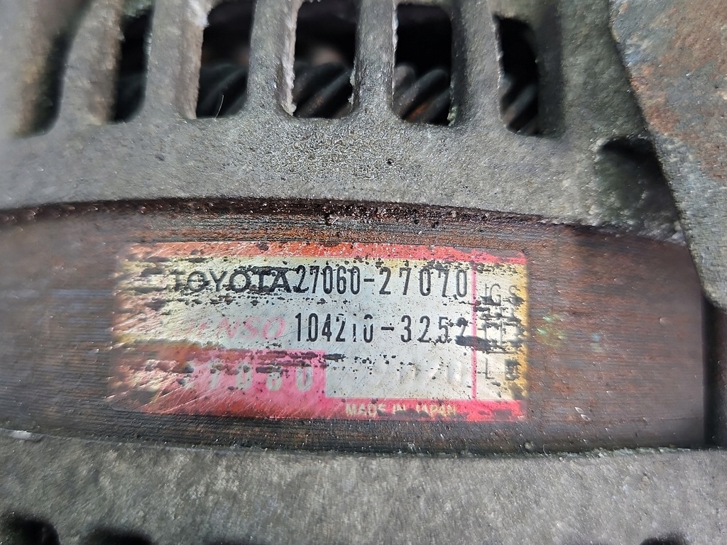 фото №7, Test генератор toyota corolla e12 27060-27070 2.0 d4d