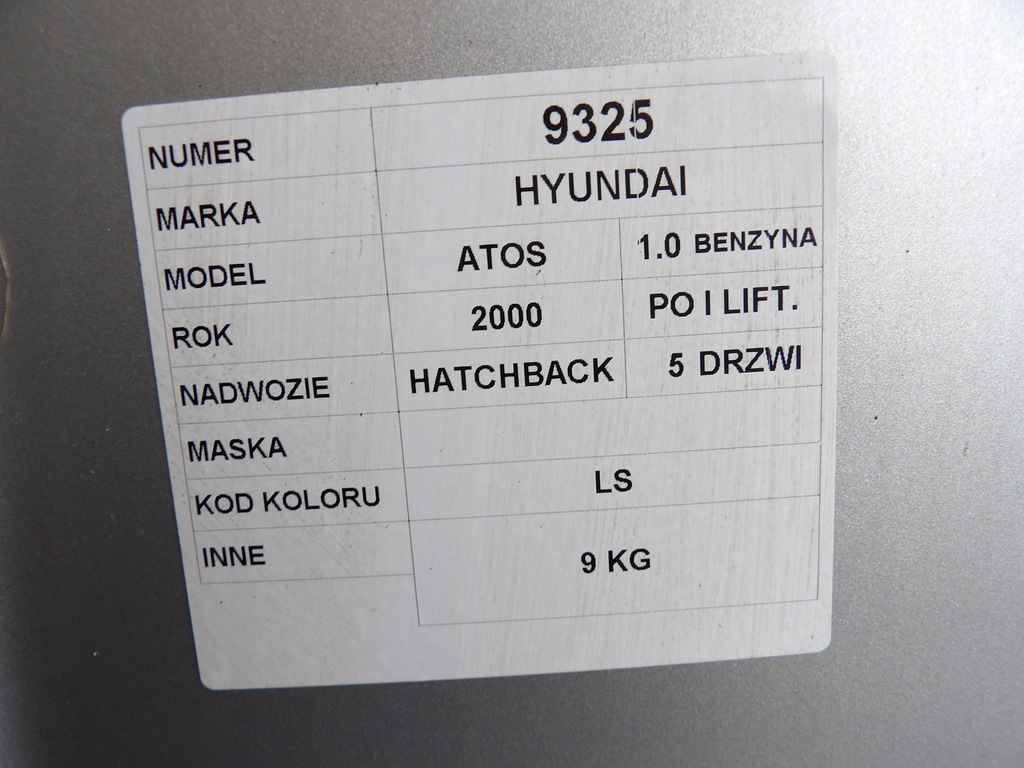 фото №8, Hyundai atos капот lak. ls