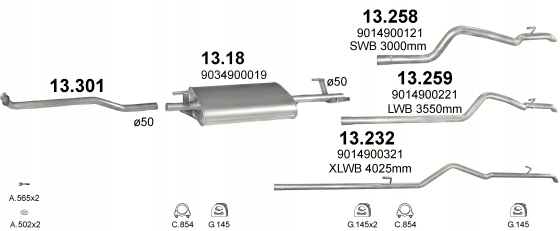 фото №3, Mercedes sprinter 208 308 408 2.3 d труба коллекторная