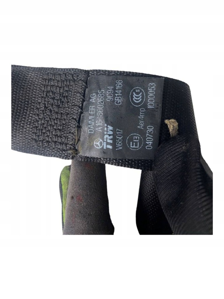 Задній ремінь безпеки mercedes-benz ml amg w164 a1648602685 Зі Шроту