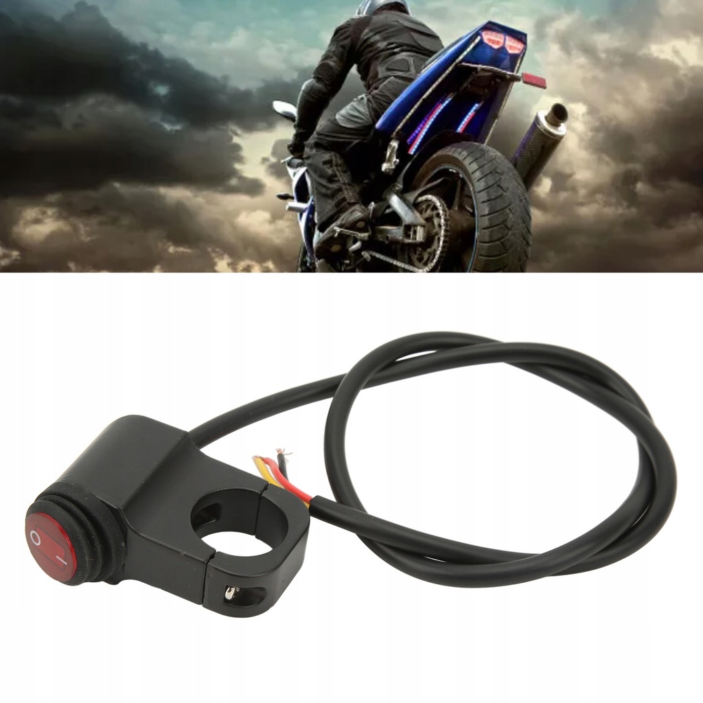 фото №11, 22mm 12v повітропровід motocykla кнопка фара перемикач водонепроникний