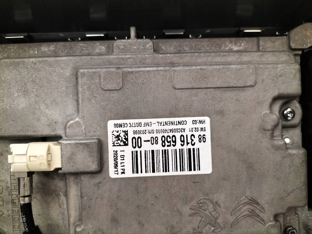 фото №6, Экран дисплей радио навигации citroen jumpy iii expert iii 2020r.