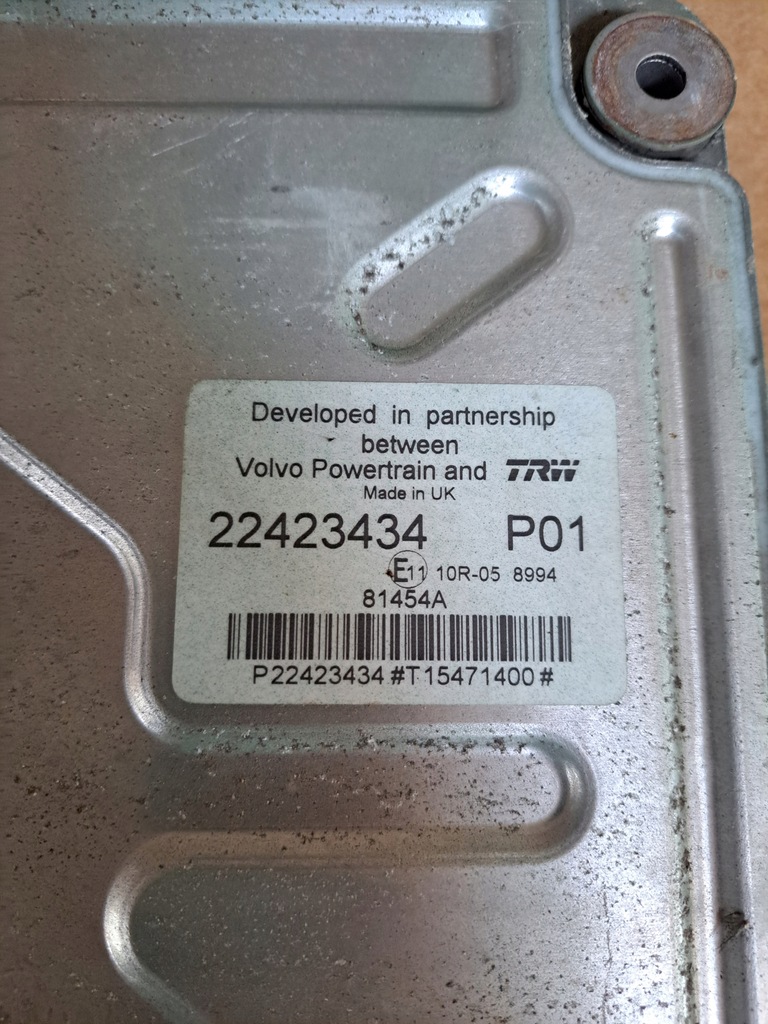 фото №3, Касета бортовий комп'ютер двигуна renault gama t range volvo fh 4 fm 4 22423434 p01