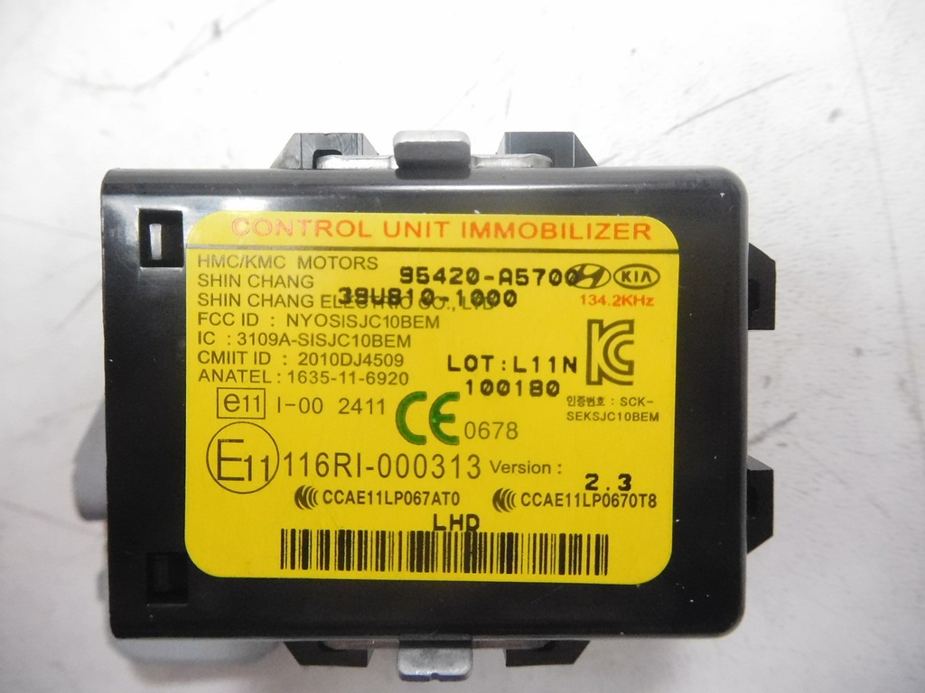 фото №7, Модуль імобілайзер hyundai оригінальний номер 95420-a5700 i30 gd