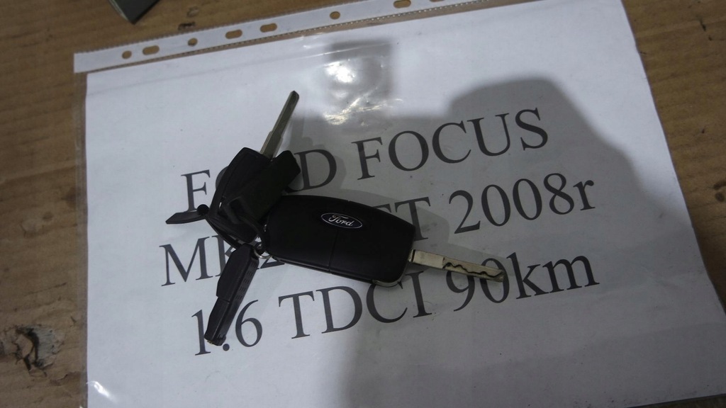 фото №9, Колонка кермова замок запалювання ключ ford focus mk2 lift 08r 1.6 tdci