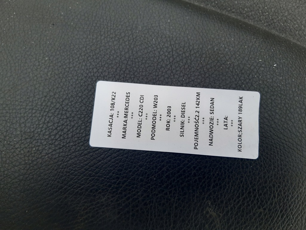 фото №6, Панель приладів приладова mercedes-benz c220 cdi w203