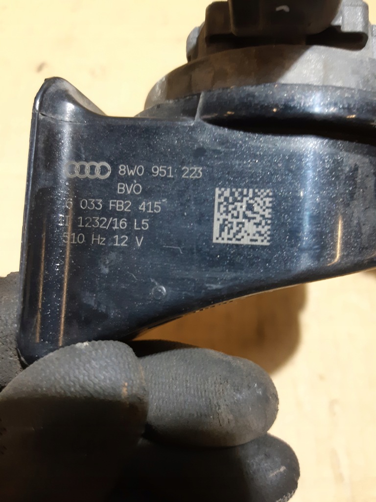 фото №5, Audi a4 b9 клаксон сигнал звуковой левый перед 8w0951223