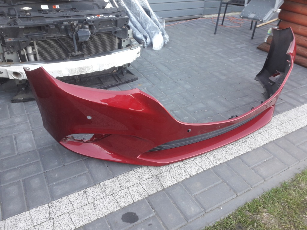 Mazda 6 gj 2015-2018 рестайлінг  бампер перед оригінал передній гарний колір 41v Ціна