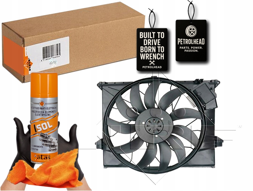 фото №1, Вентилятор радиатора с корпус mercedes gl x164 m w16 #petrolhead pro+ kit4