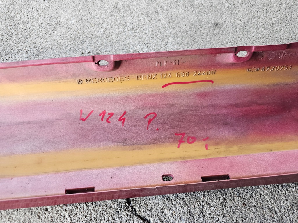 фото №15, Mercedes w124 молдинг поріг поріг права 1246902440