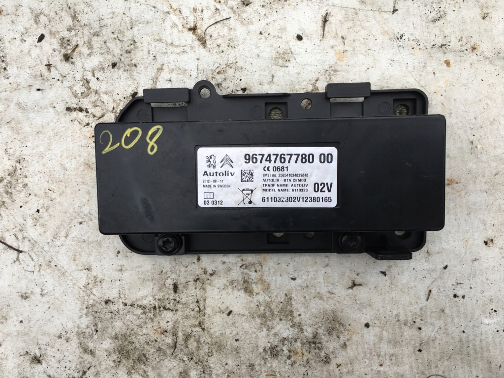 фото №1, Модуль bluetooth peugeot 208 9674767780