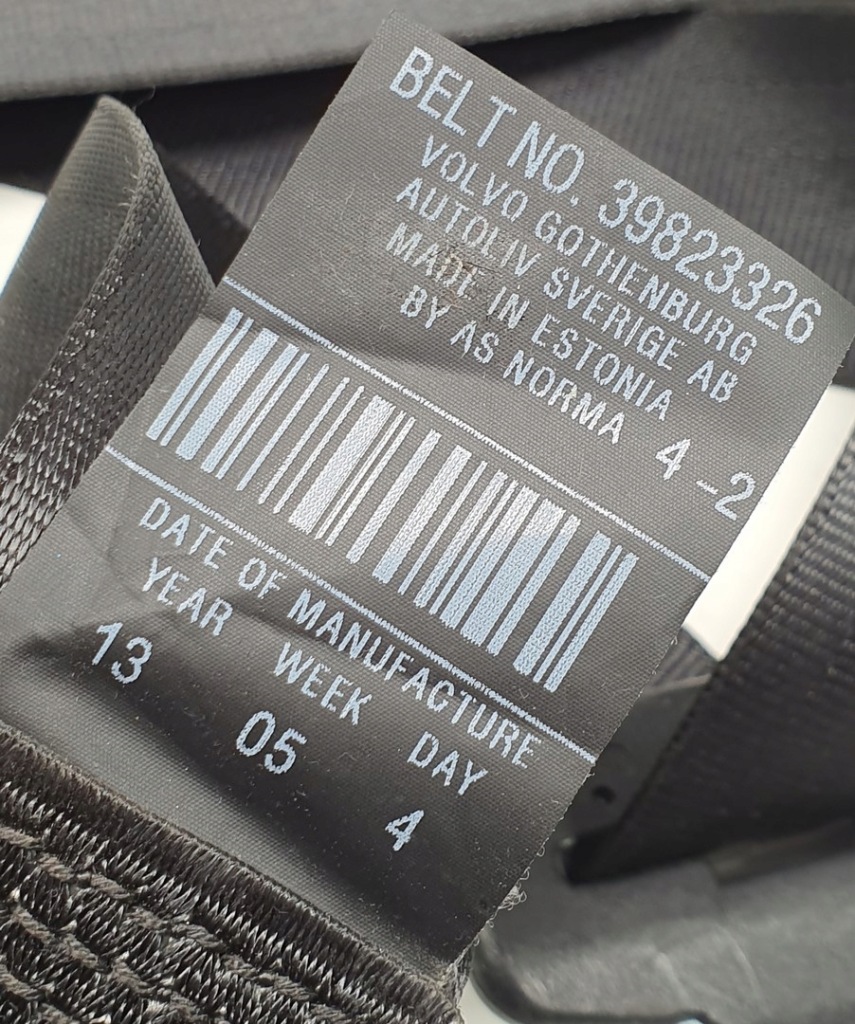 фото №3, Pas натяжитель середина задняя volvo v60 i 39823326