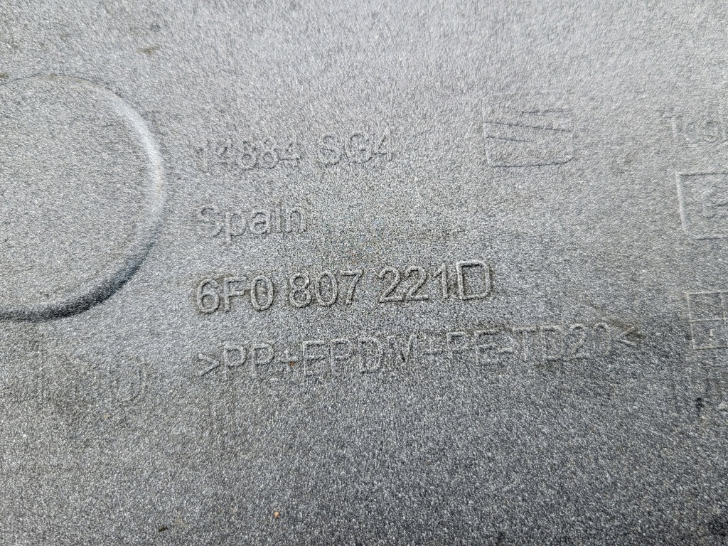 фото №12, Бампер передній перед seat ibiza 5 v 6f білий оригінальний номер