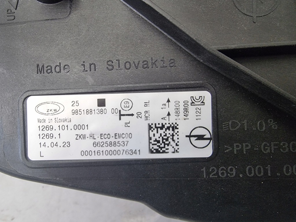 фото №3, Лампа правый перед opel astra l vi full led