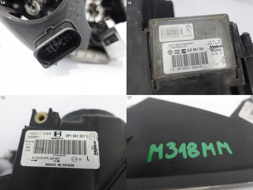 фото №15, Seat leon ii 2 cupra 5p1 1p1 09-12 lift altea лампа ксенон поворотный левая eu