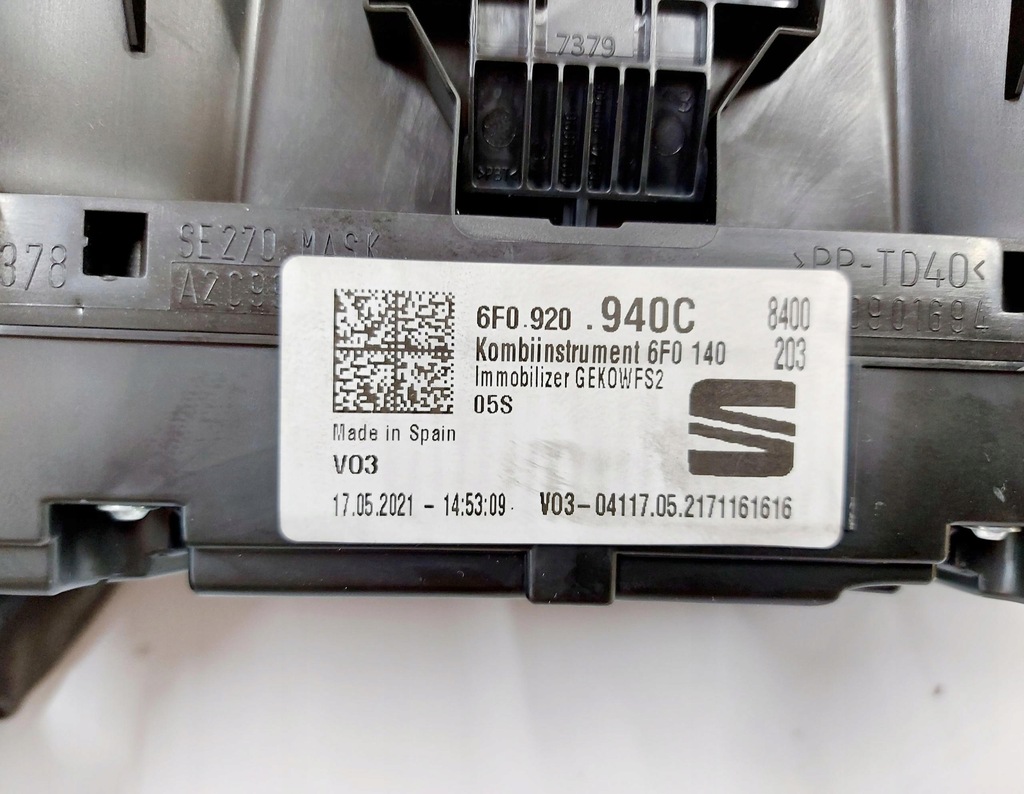 фото №7, Seat arona 6f9 21r. лічильник приладова панель 6f0920940c