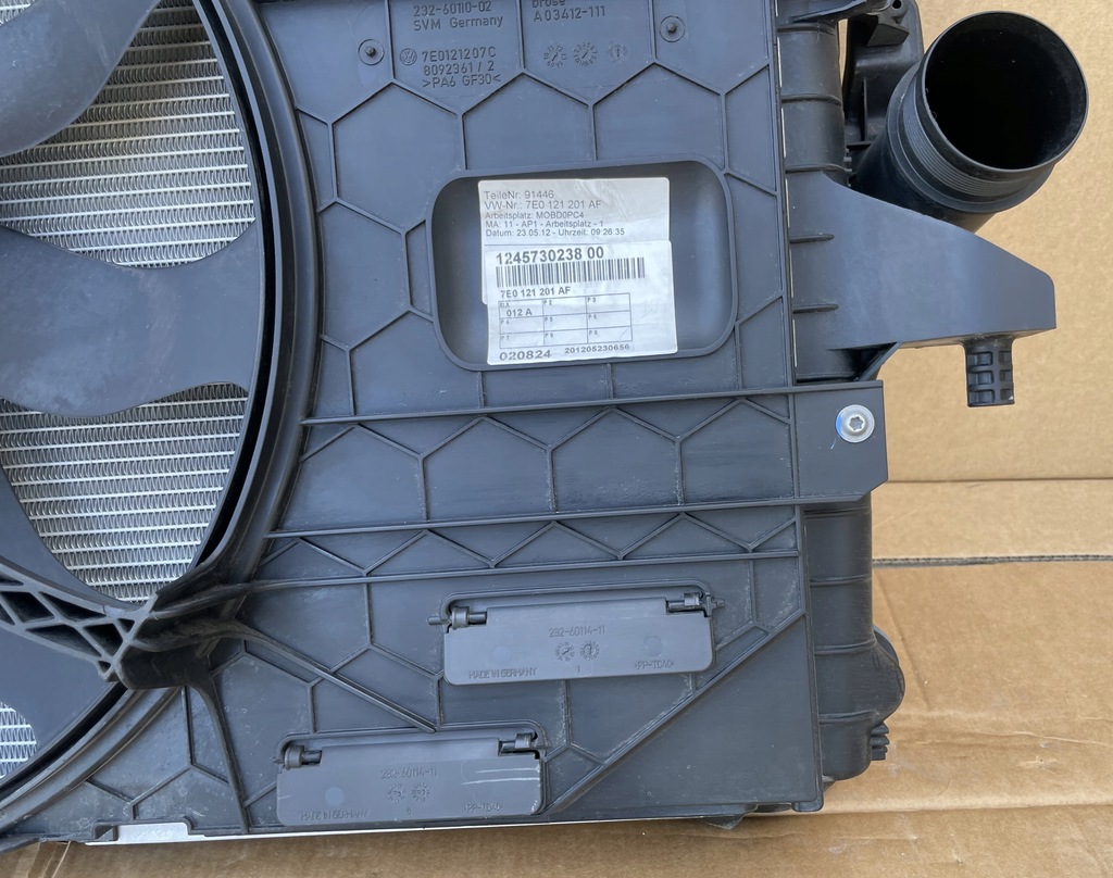 фото №11, Радіатор вентилятор vw t5 lift t6 multivan 2.0 tdi jak nowe комплект