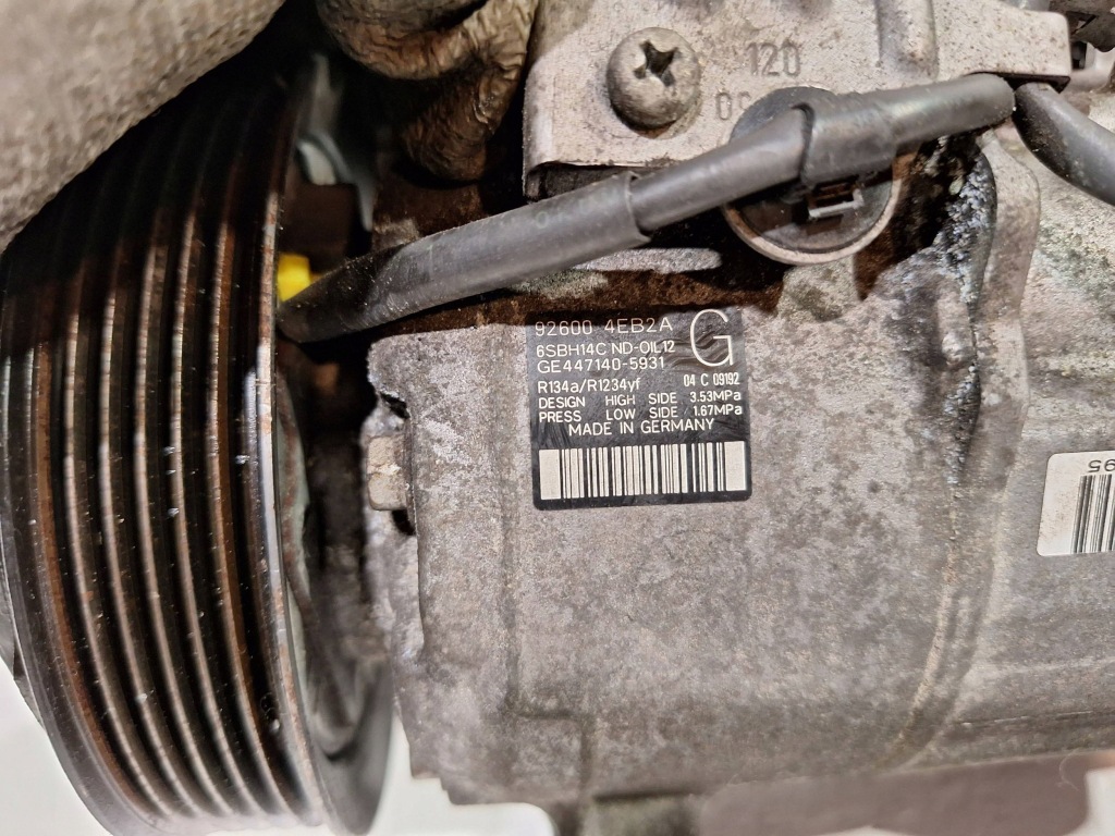 фото №4, Компрессор кондиционера 926004eb2a renault kadjar 1.2 tce 15-