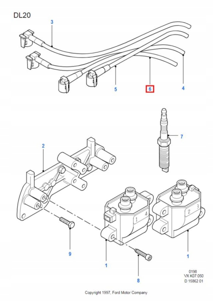фото №7, Шланг запалювання ford galaxy 94-00 / 7053867
