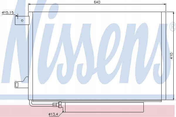 фото №1, Радиатор кондиционера nissens 94911