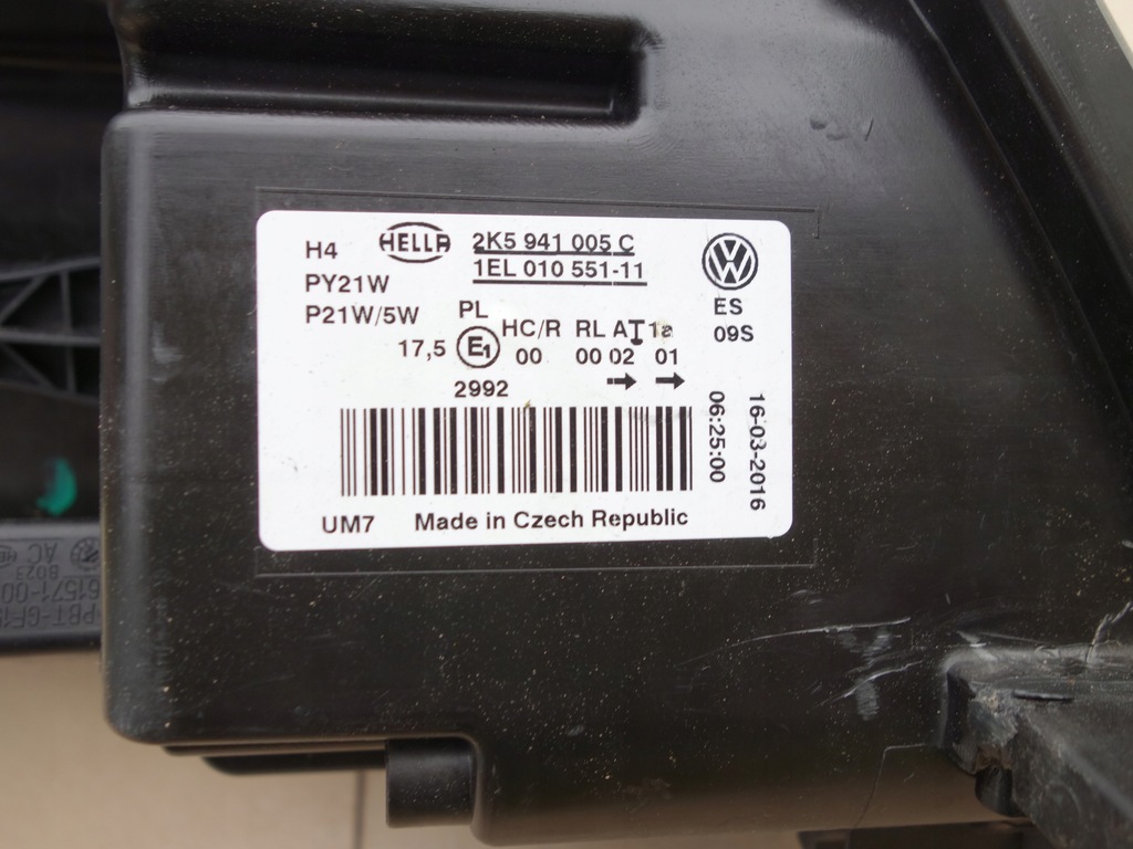 фото №10, Лампа vw caddy 2k5 10-15 rok оригинал левая