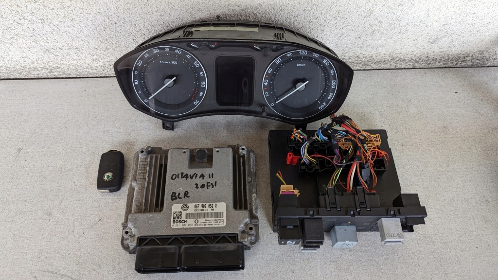 фото №1, Бортовий комп'ютер набір skoda octavia ii 2.0 fsi blr