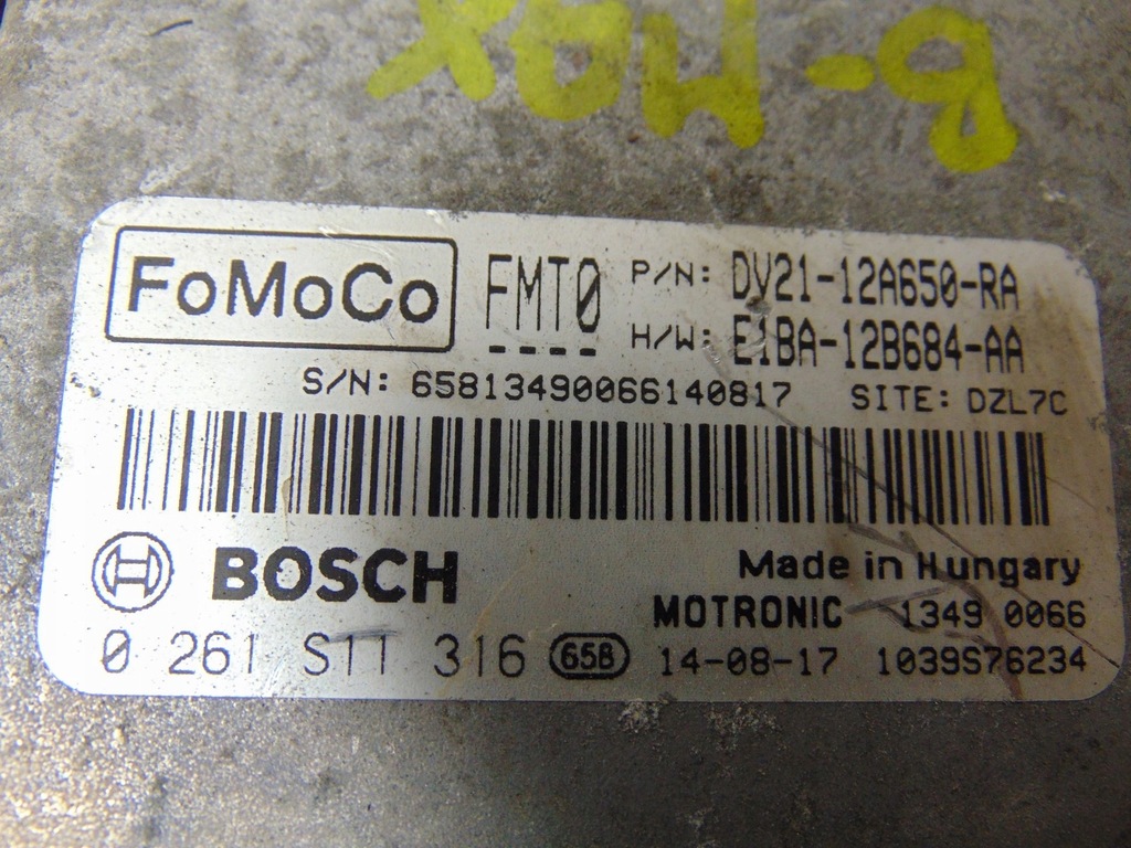 фото №7, Бортовой компьютер двигателя ford b-max 1.0 ecoboost