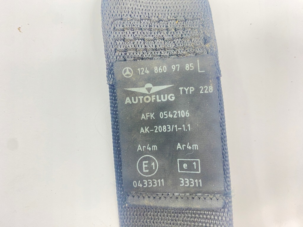 фото №13, Pas безопасности левый перед передний водителя mercedes 124 w124 1248609785