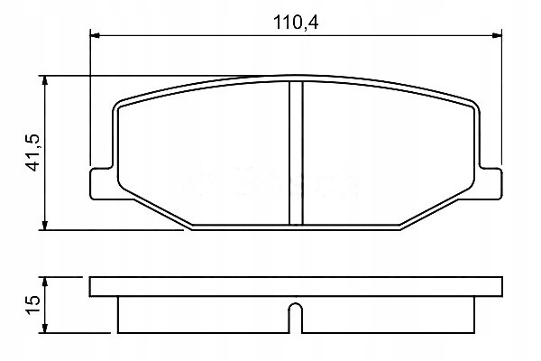 фото №1, Тормозные колодки тормозные bosch 1a013323z 5511080020 552007