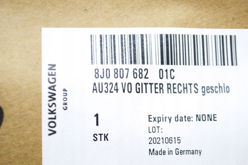 фото №7, Audi tt 8j права захист протитуманна 8j080768201c 8j0807682 01c 2011