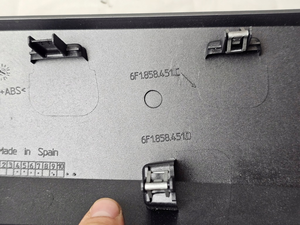 фото №8, Молдинг защита dekor заглушка консоли панели seat arona ibiza v 6f1858451c